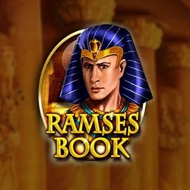 Ramses Book Deluxe slot logo by Gamomat at Vipzino Casino